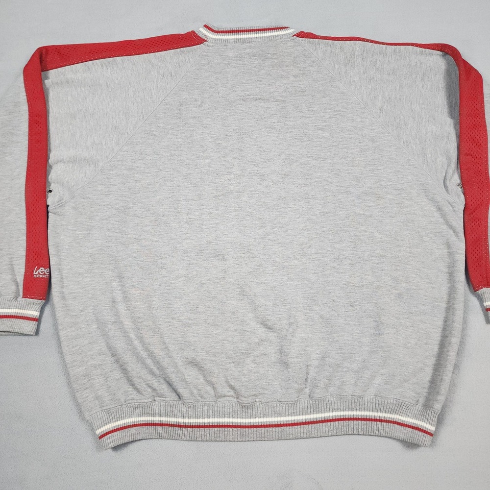 Vintage Chicago Blackhawks Sweatshirt Mens Gray Lee Sport NHL Embroidered - Picture 8 of 16
